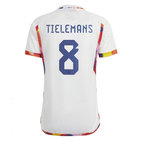 Lacne Muži Futbalové dres Belgicko Youri Tielemans #8 MS 2022 Krátky Rukáv - Preč